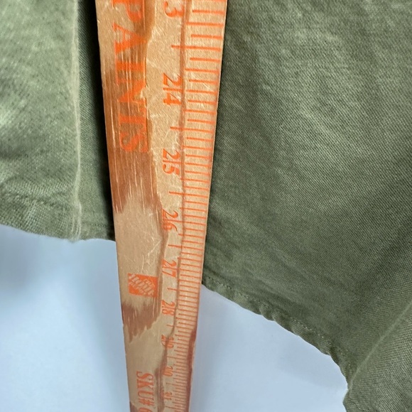 ALEX MILL organic cotton miliary green button long sleeve boho grunge blouse XL - Picture 10 of 15